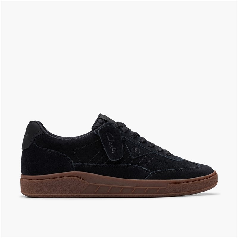 Clarks Homme Craft Rally Ace Entraîneurs Black Suede