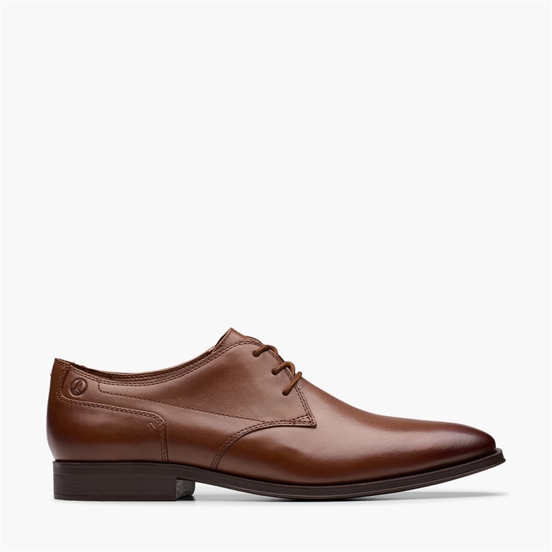 Clarks Chaussures Homme Paulton à Lacets Tan