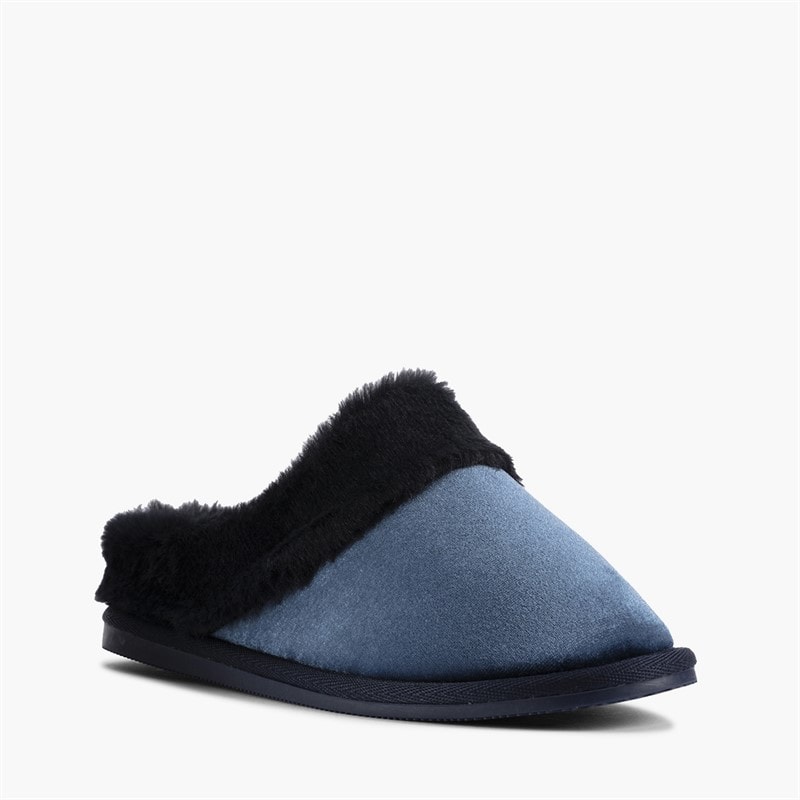 Clarks Damen Bündel weiche Maultier Hausschuhe Navy - Bild 2