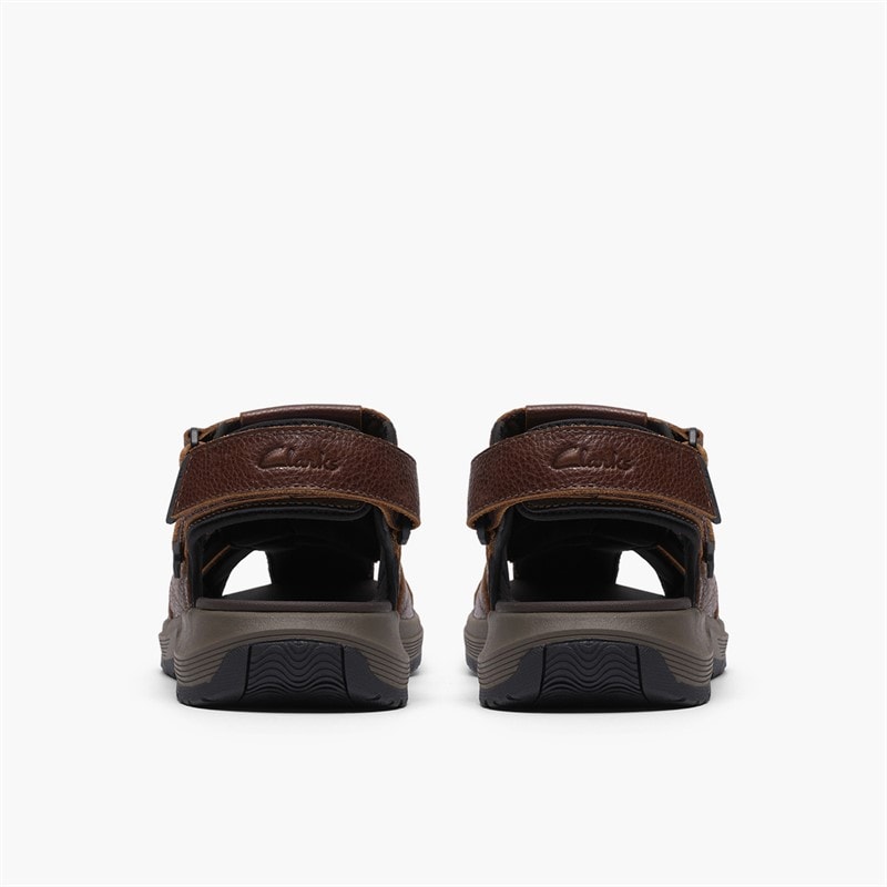 Clarks Herren Guideview Cove Fischer Sandalen Dark Brown Leather - Bild 5
