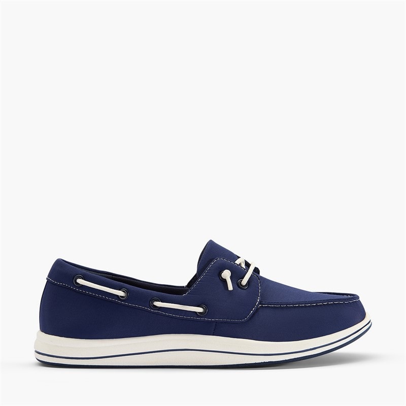 Clarks Dames Brinkley Edge Bootschoenen Navy Canvas