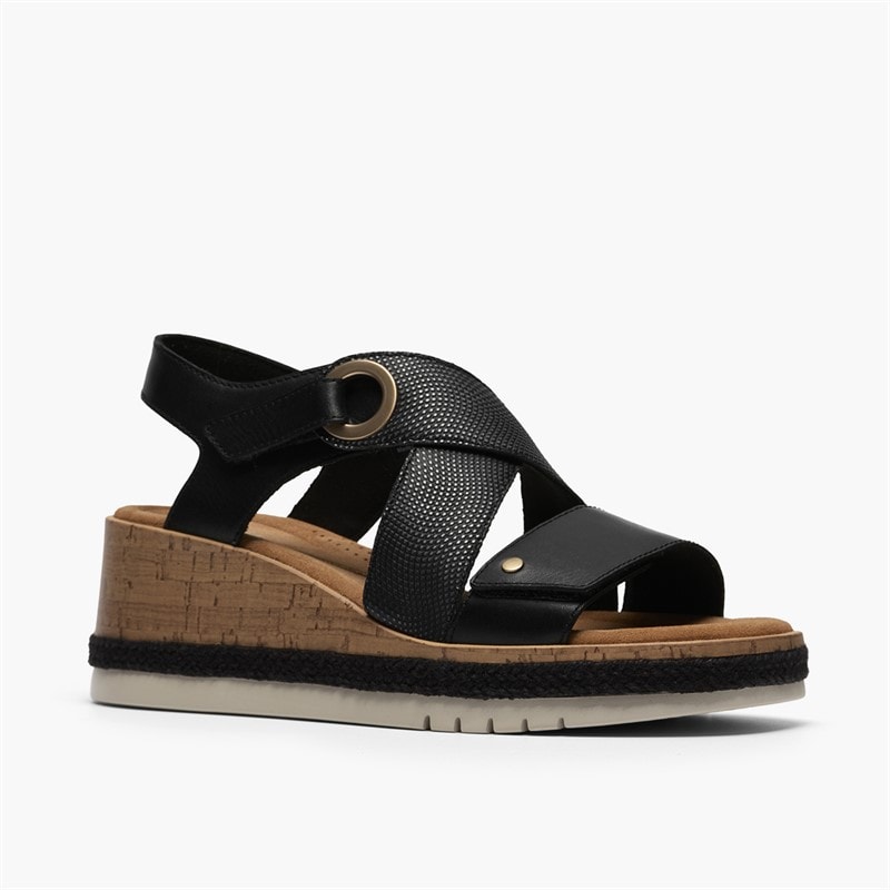 Clarks Sandales Soleil Kidiki Femme Black Combi - Image 4