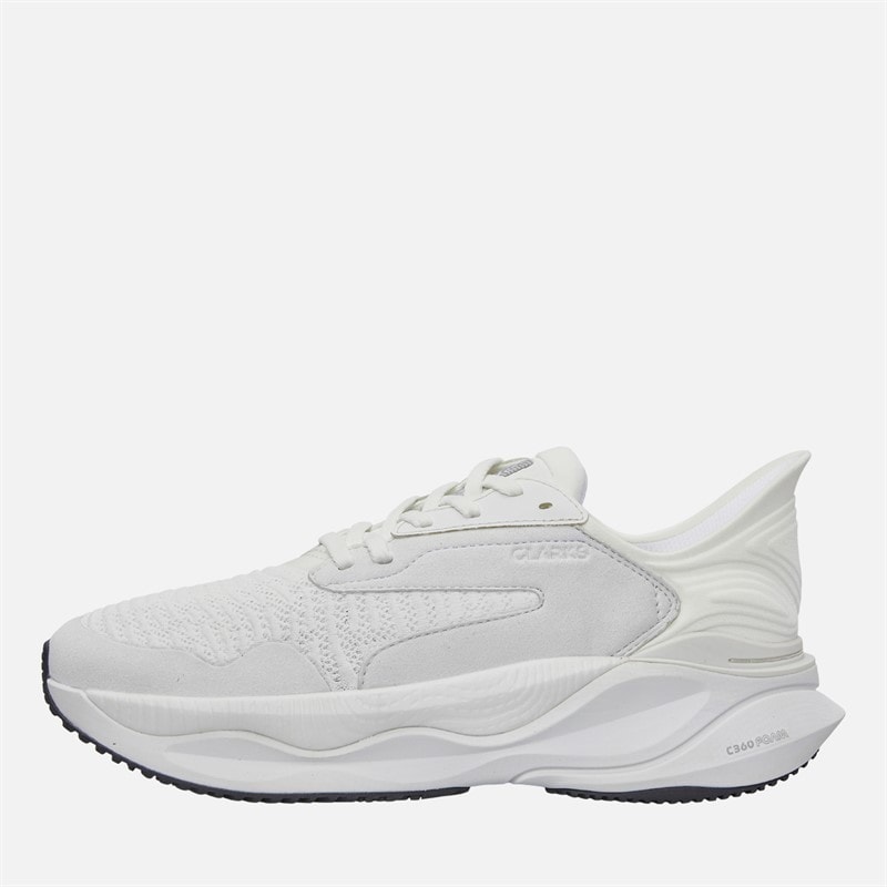 Clarks Herren Pace Trainers Weiss