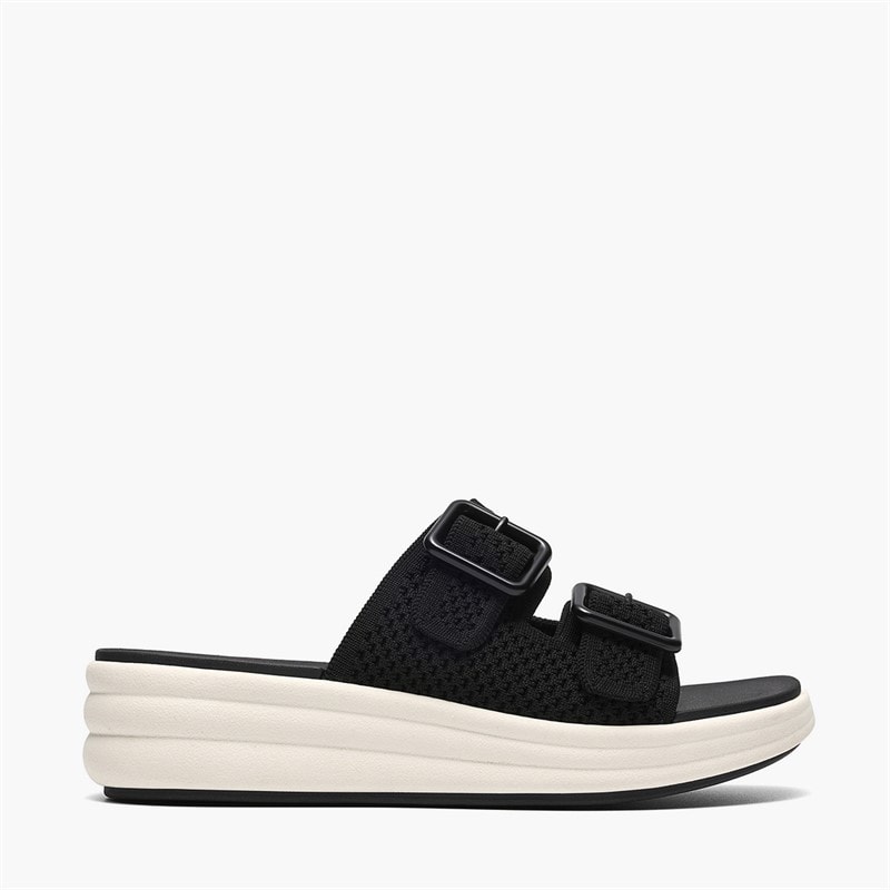 Clarks Dames Drift Faye Sandalen Zwart