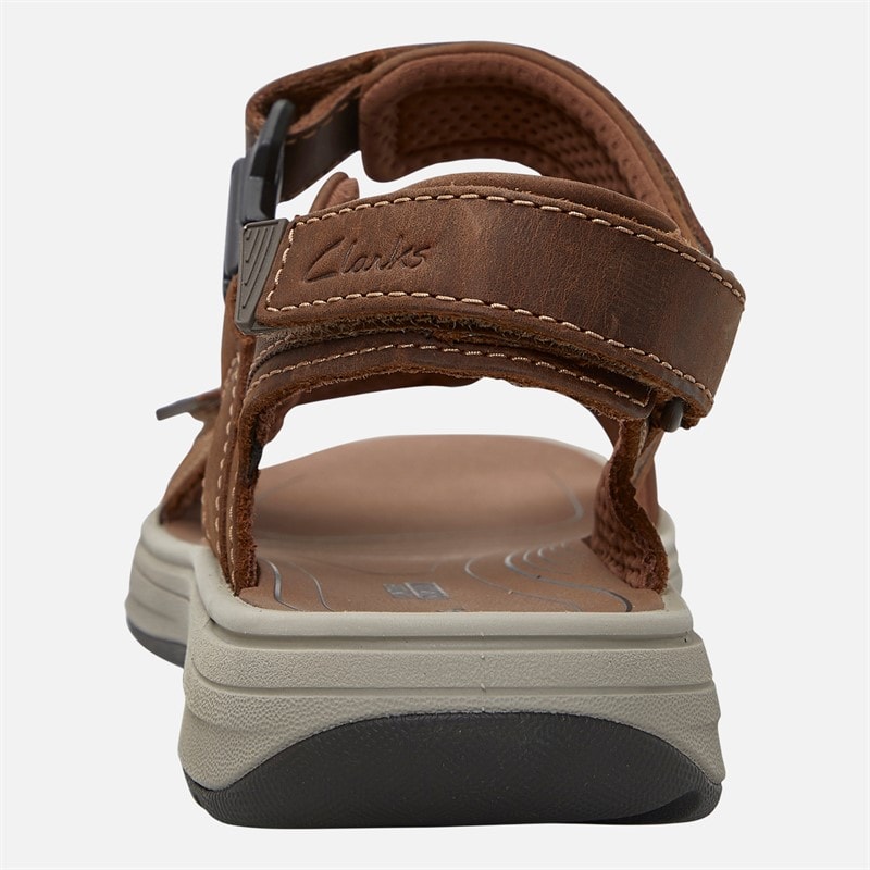Clarks Herren Saltway Edge Weite Passform Sandalen Light Tan Leather - Bild 3