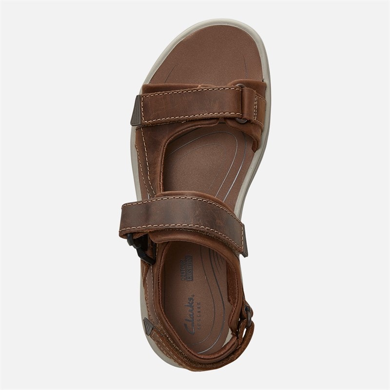 Clarks Herren Saltway Edge Weite Passform Sandalen Light Tan Leather - Bild 4