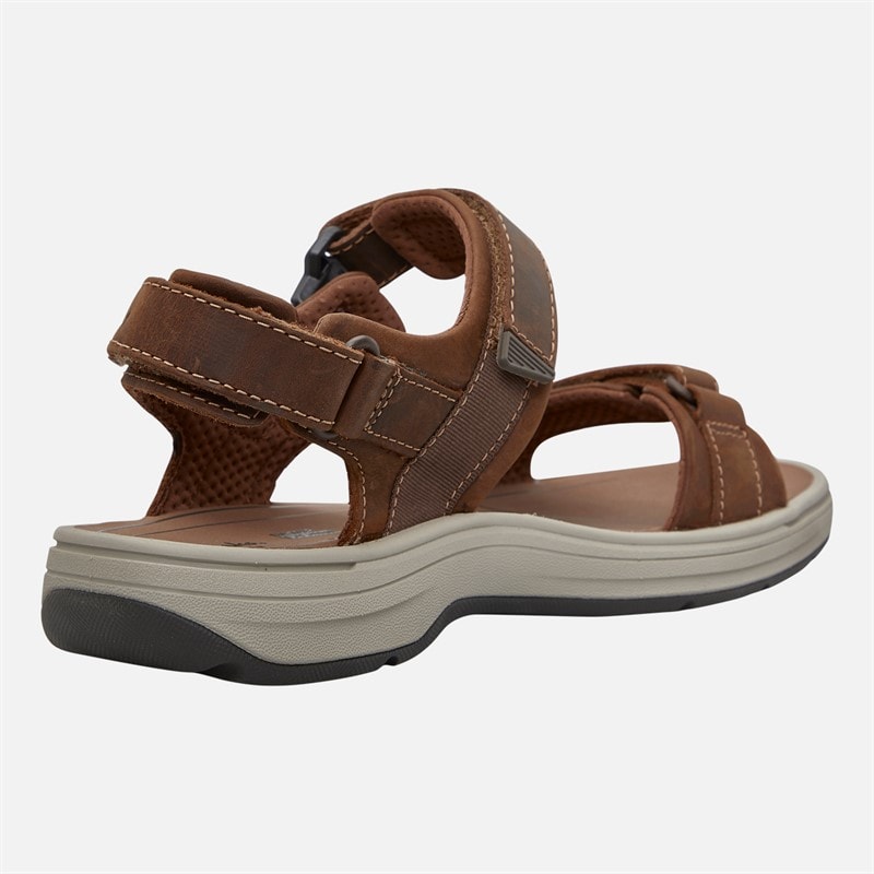 Clarks Herren Saltway Edge Weite Passform Sandalen Light Tan Leather - Bild 5