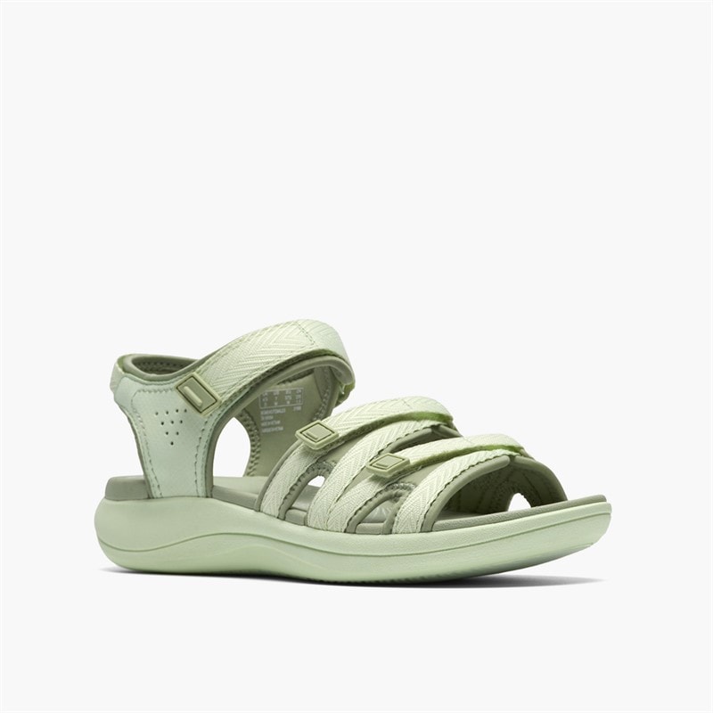 Clarks Sandales Mira Madi Femme Light Olive Combi - Image 4