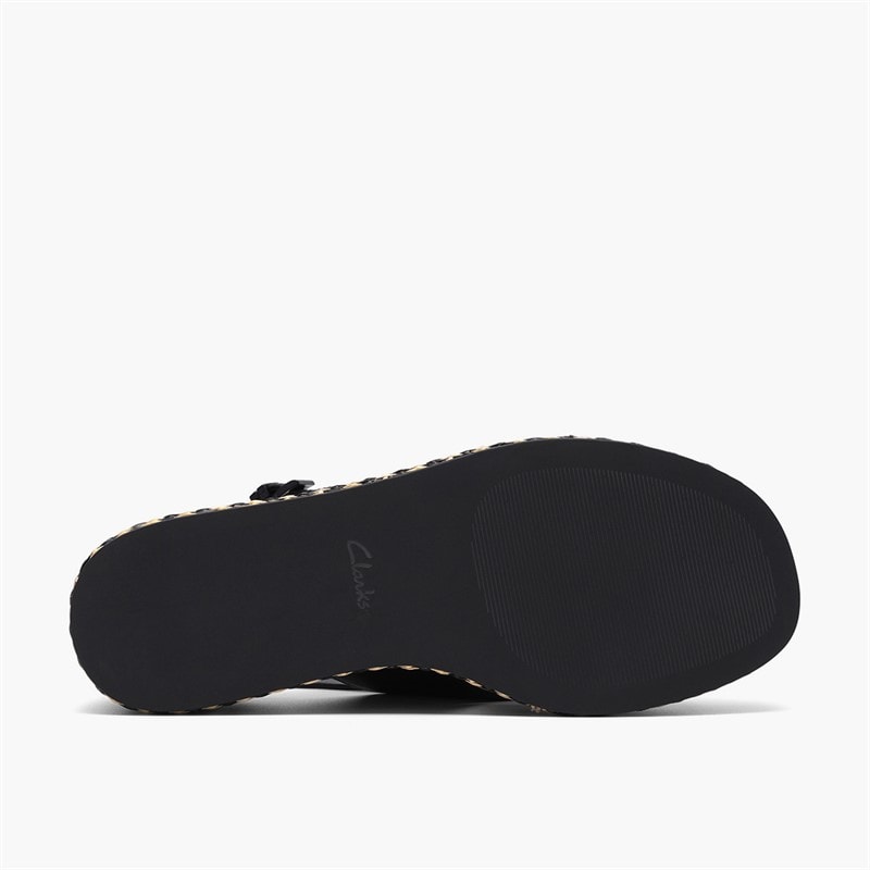 Clarks Tessiah sandały z krzyżującymi się paskami dla niej kolor Black Interest – zdjęcie  3