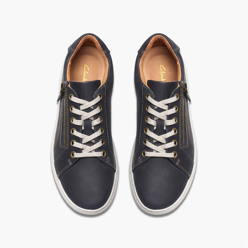 Clarks Nalle sneakersy dla niej kolor Navy Nubuck – zdjęcie  4