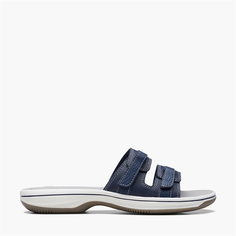 Clarks Dames Brinkley Piper Sandalen Navy