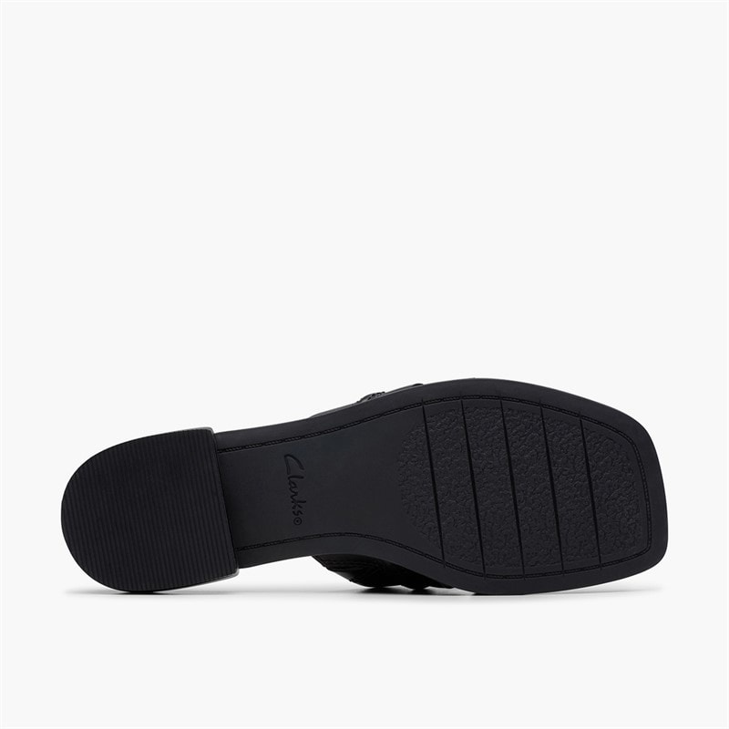 Clarks Ariany sandały dla niej kolor Black Leather – zdjęcie  3