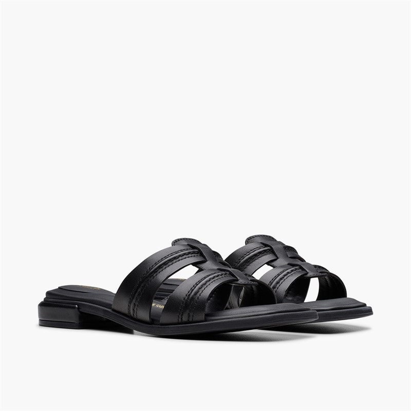 Clarks Ariany sandały dla niej kolor Black Leather – zdjęcie  4