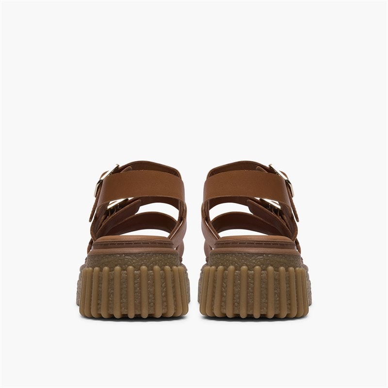 Clarks Dames Evamar Band Sandalen Tan Leather - Afbeelding 5