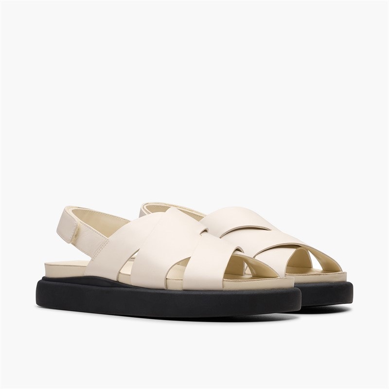 Clarks Damen Aristella Sun Riemen Sandalen Cream Leather - Bild 4