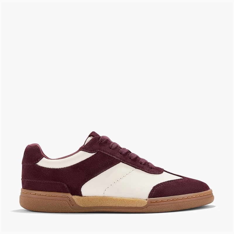 Clarks Baskets de marche Maseri Femme Burgundy Combi