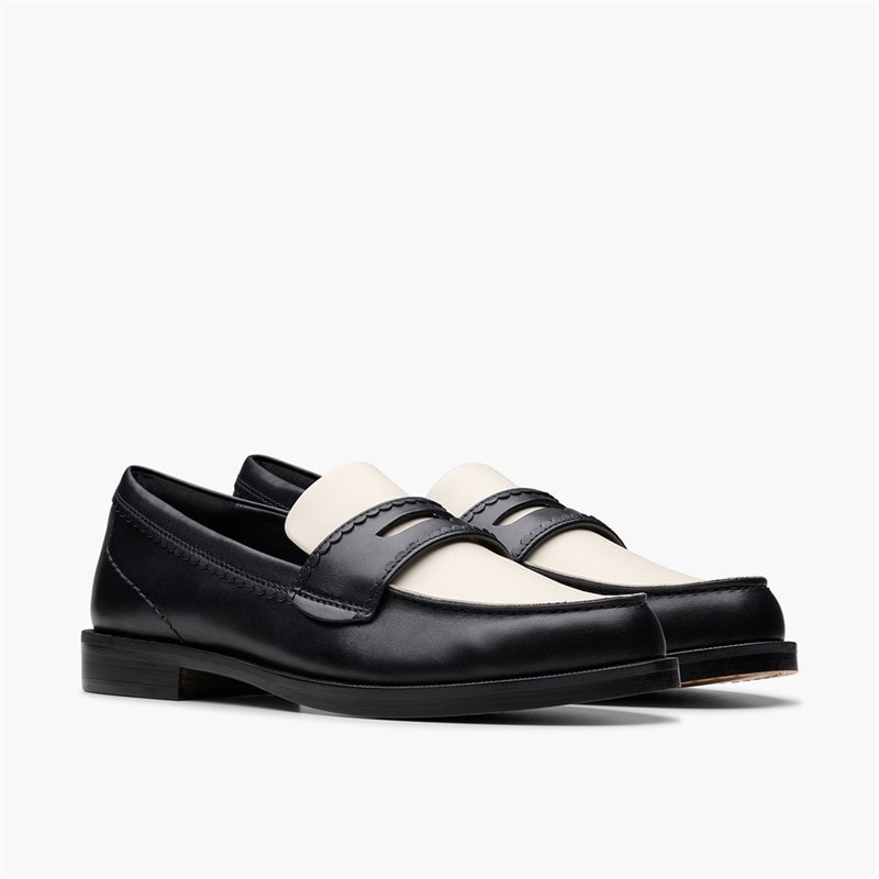 Clarks Damen Straven Edge Loafer Black Combi Leather - Bild 4