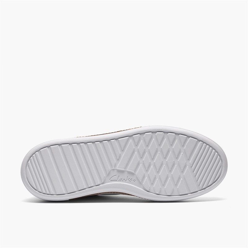 Clarks Baskets zippées Hollyrose Femme White Leather - Image 3
