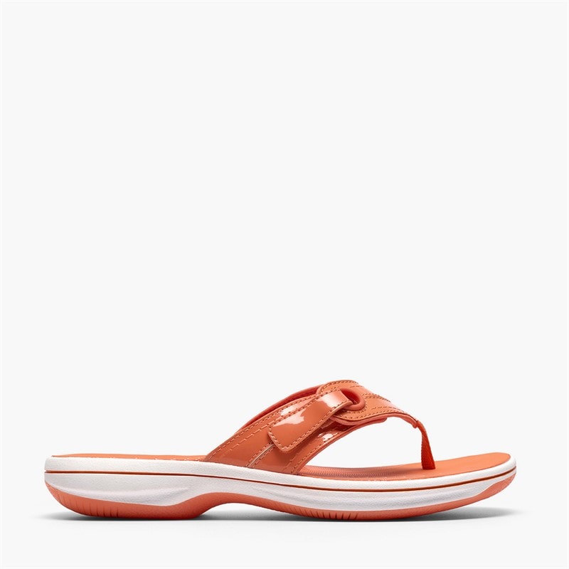 Clarks Dames Brinkley Reyna Slippers Oranje - Afbeelding 1