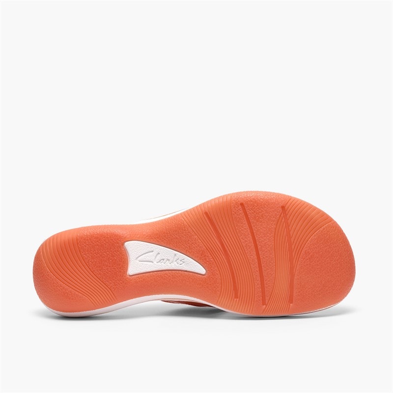 Clarks Dames Brinkley Reyna Slippers Oranje - Afbeelding 3