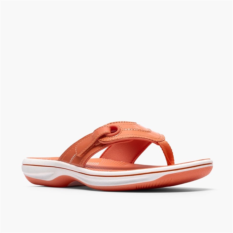 Clarks Dames Brinkley Reyna Slippers Oranje - Afbeelding 4