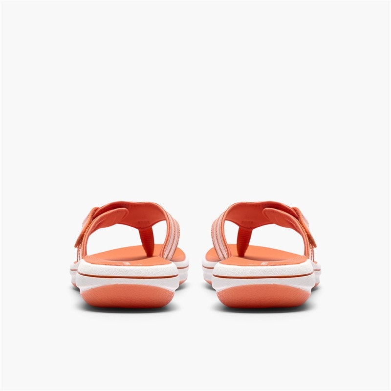Clarks Dames Brinkley Reyna Slippers Oranje - Afbeelding 5