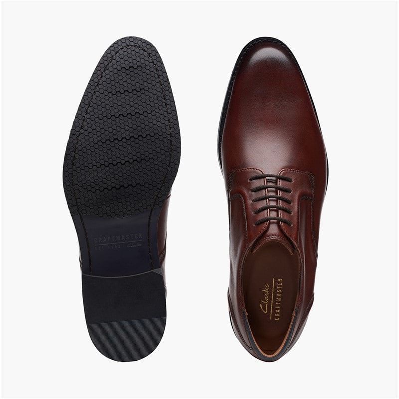 Clarks Heren Craft Arlo Veterschoenen British Tan - Afbeelding 3