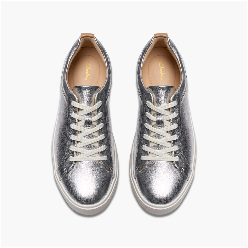 Clarks Un Maui Lace sneakersy dla niej kolor Metallic – zdjęcie  2