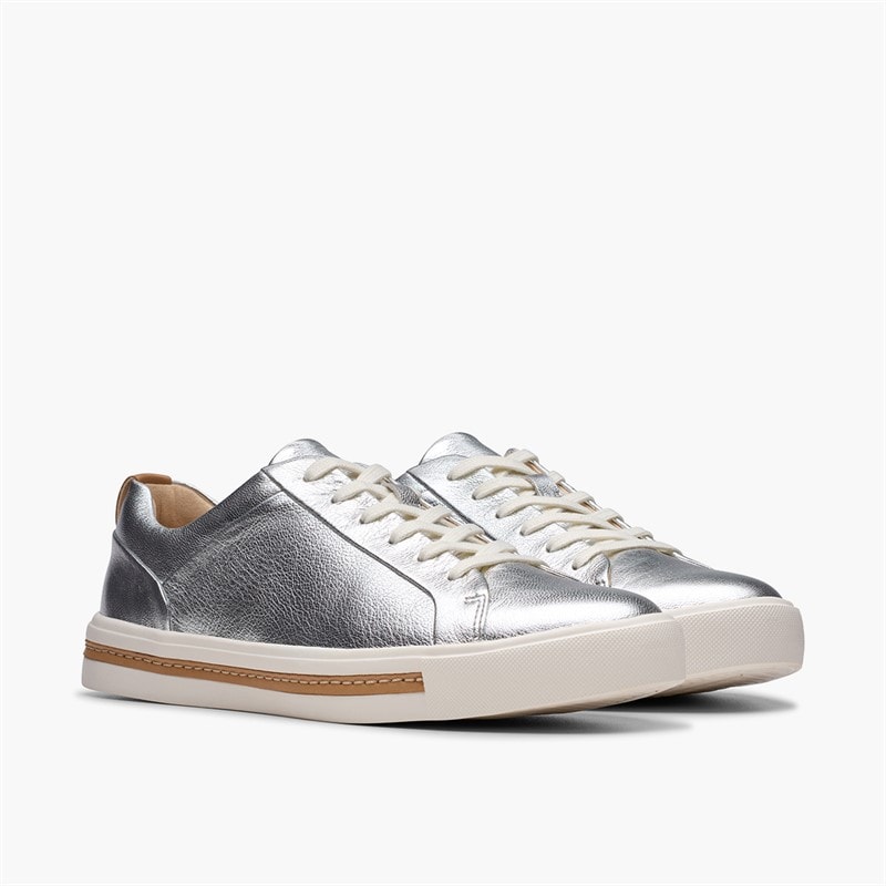 Clarks Un Maui Lace sneakersy dla niej kolor Metallic – zdjęcie  4