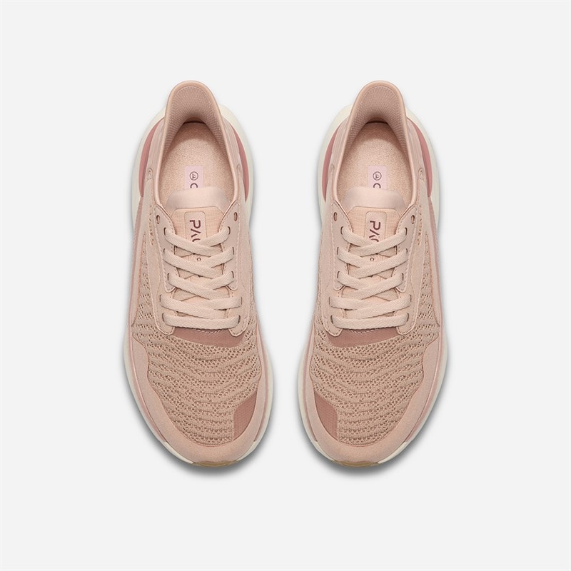 Clarks Femme Pace Baskets Pink Combi - Image 2