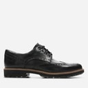 Clarks Heren Batcombe Wing Brogue Schoenen Black Leather