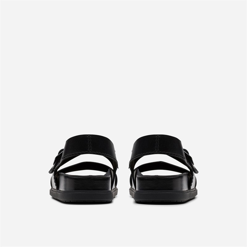 Clarks Sandales à bride cheville Torford Homme Black Leather - Image 5