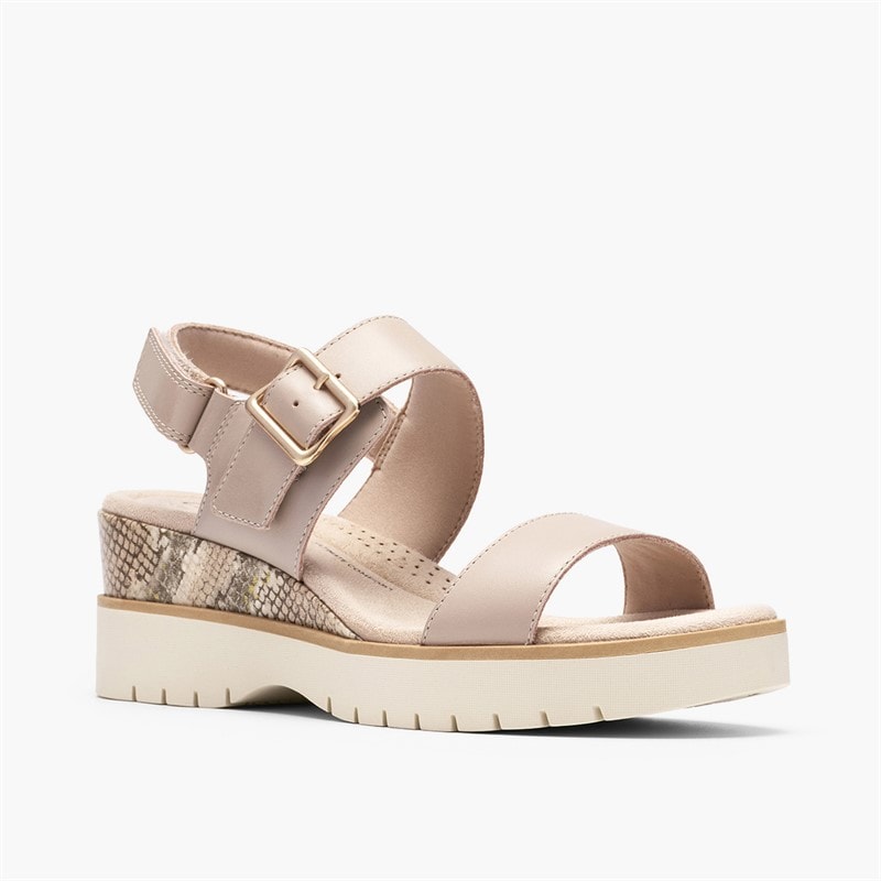 Clarks Dames Diaz Rose Sandalen Sand Combi - Afbeelding 4