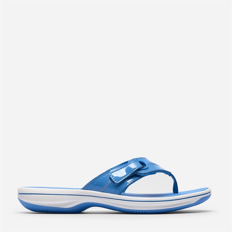 Clarks Dames Brinkley Reyna Flip Flops Bright Blue