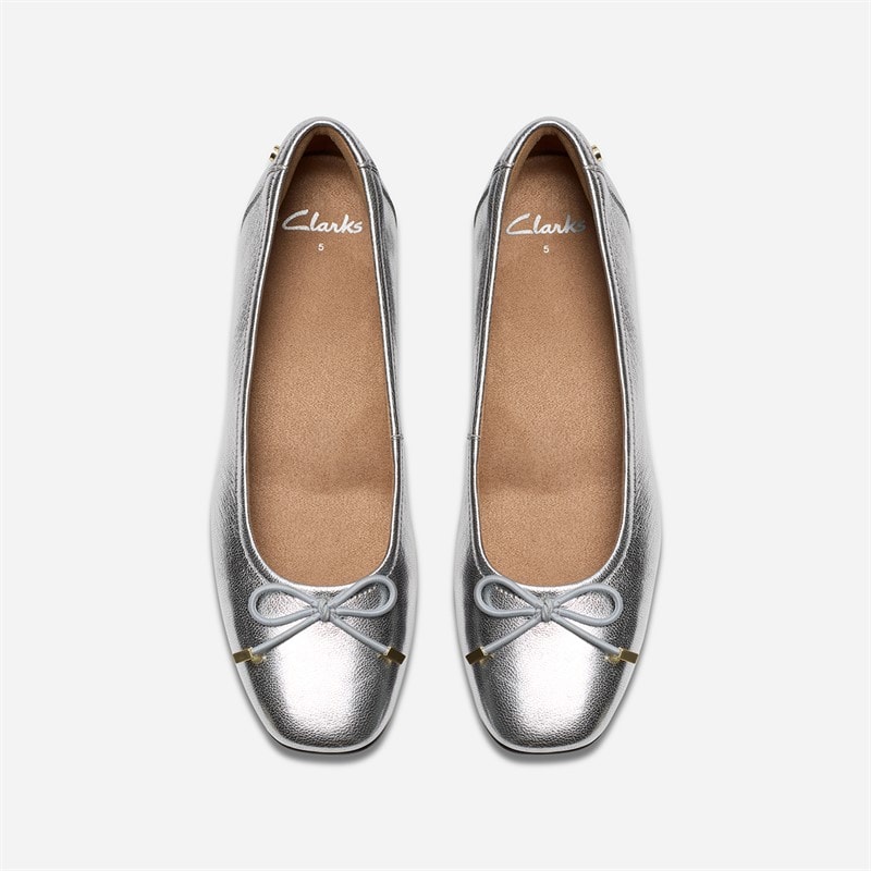 Clarks Dames Candra Lichte Schoenen Silver Metallic - Afbeelding 2