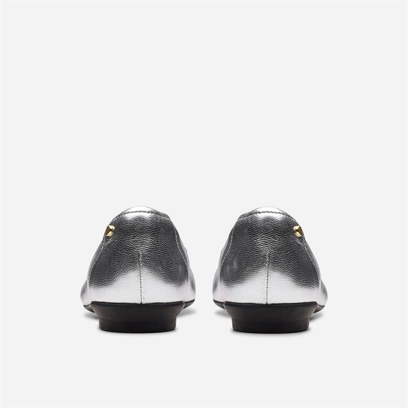 Clarks Dames Candra Lichte Schoenen Silver Metallic - Afbeelding 5