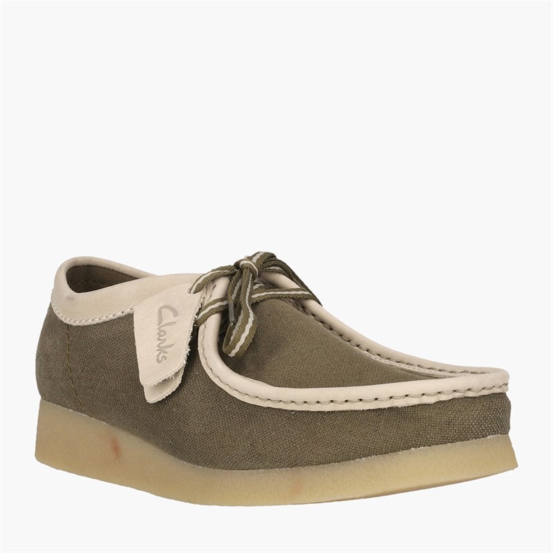 Clarks Herren Premium Wallabee Evo G Schuhe Olive Combi - Bild 2