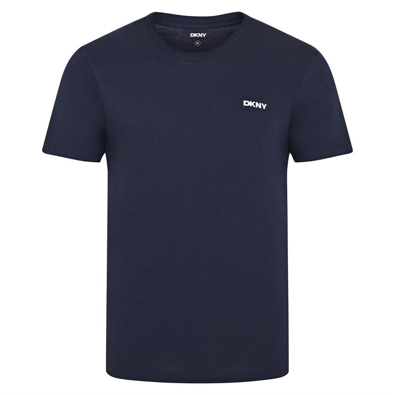 DKNY Heren Giants Drie Pack T-shirts Navy/Wit/Blauw - Afbeelding 3