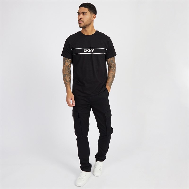 DKNY Heren Cavaliers T-shirts Zwart - Afbeelding 3