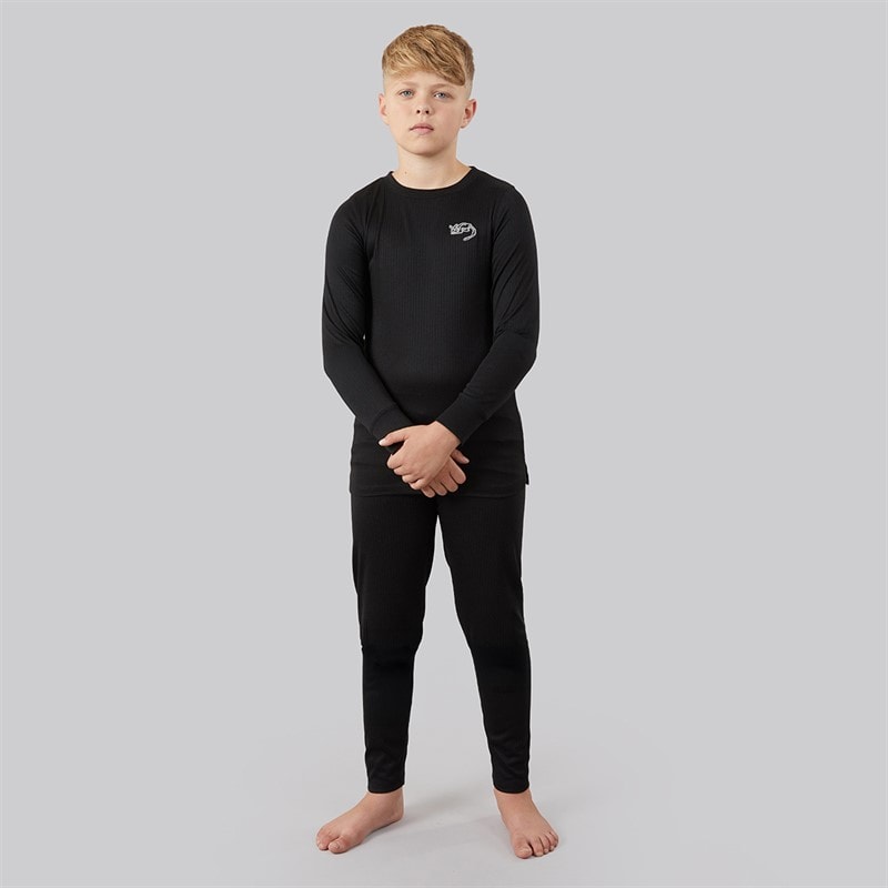 Kangaroo Poo Jongens Base layers Zwart - Afbeelding 4