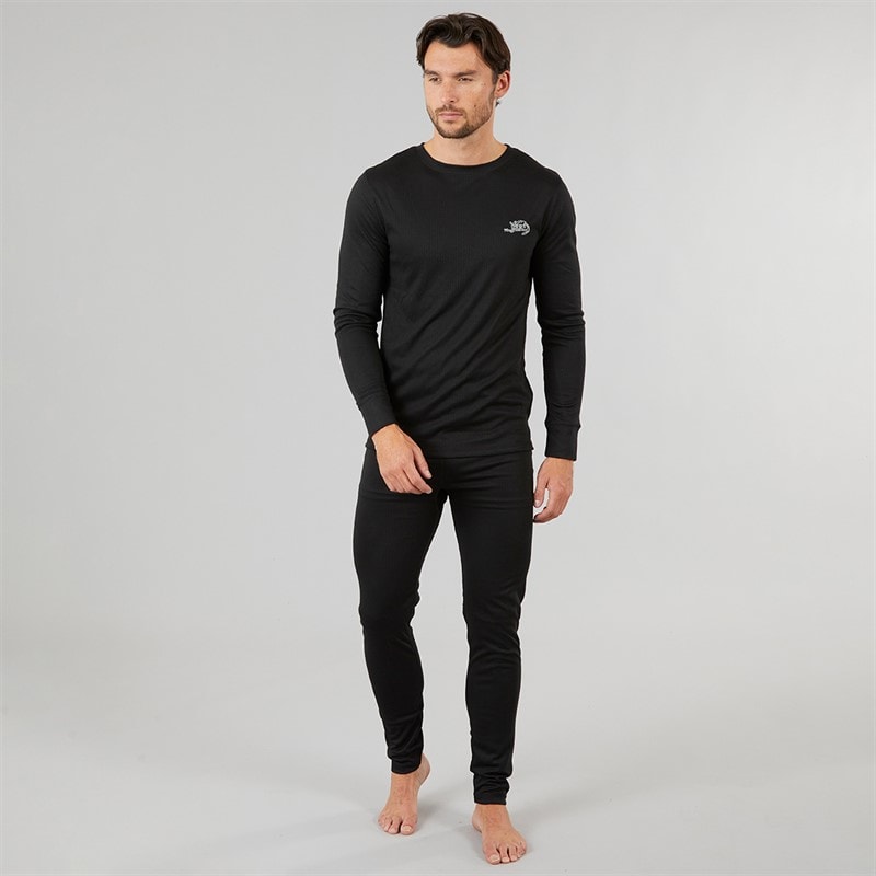 Kangaroo Poo Męskie Baselayer Topy sportowe do biegania Czarny