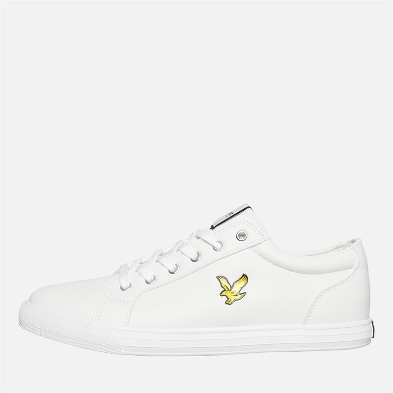 Lyle And Scott Vintage Heren Halket Sneakers Off White - Afbeelding 1
