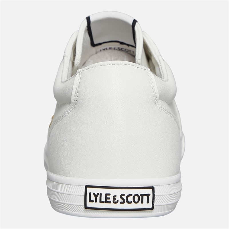 Lyle And Scott Vintage Heren Halket Sneakers Off White - Afbeelding 3