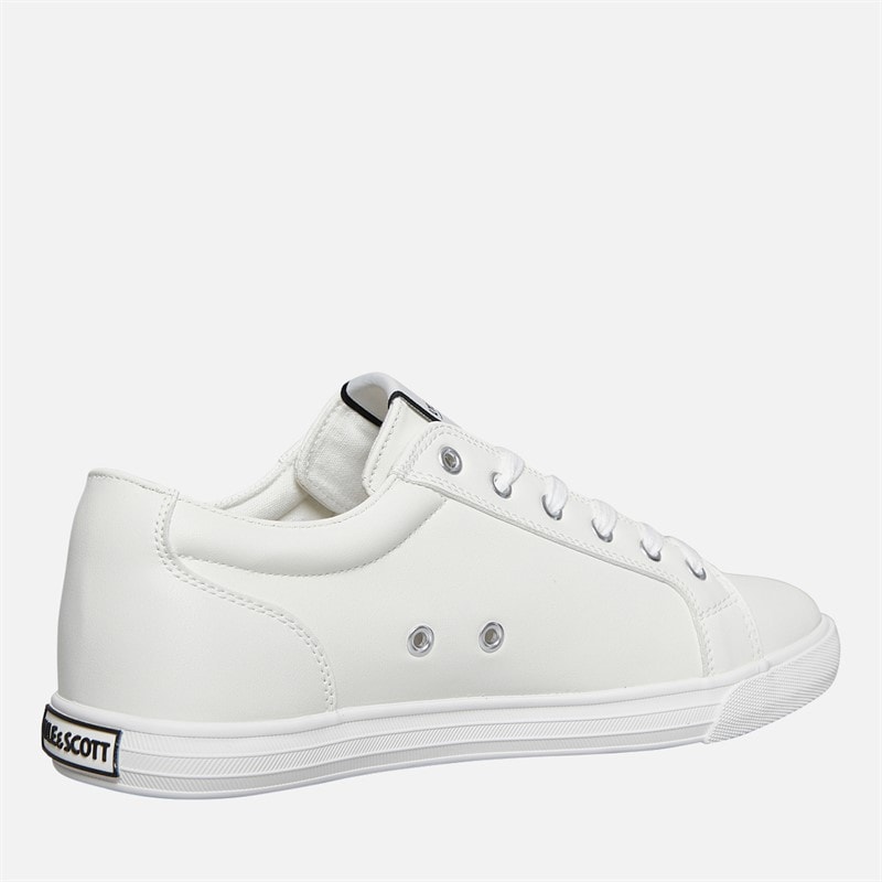 Lyle And Scott Vintage Heren Halket Sneakers Off White - Afbeelding 5