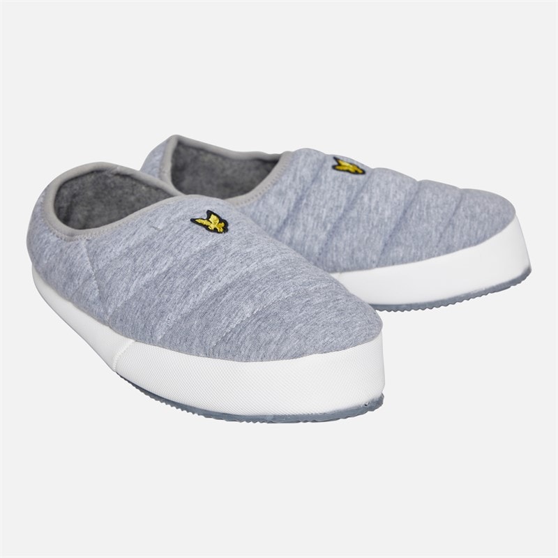 Lyle And Scott Vintage Herren Valentine wattierte Hausschuhe Grey Marl