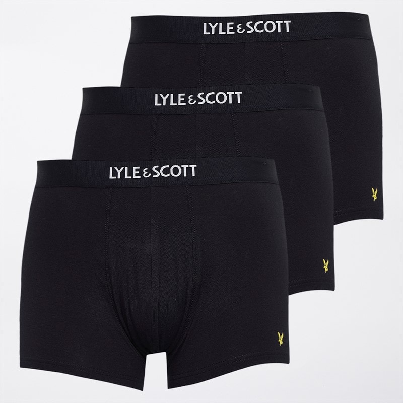 Lyle And Scott Vintage Heren Devon Drie Pak Slip Zwart