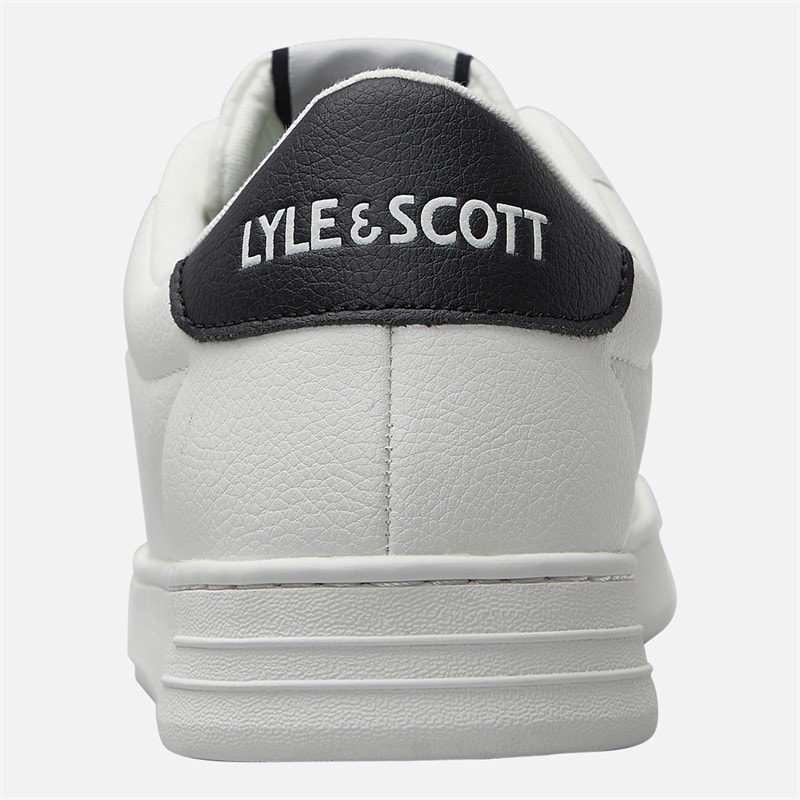 Lyle And Scott Vintage Heren Elgin Hole Sneakers Wit/Zwart wit Black - Afbeelding 3