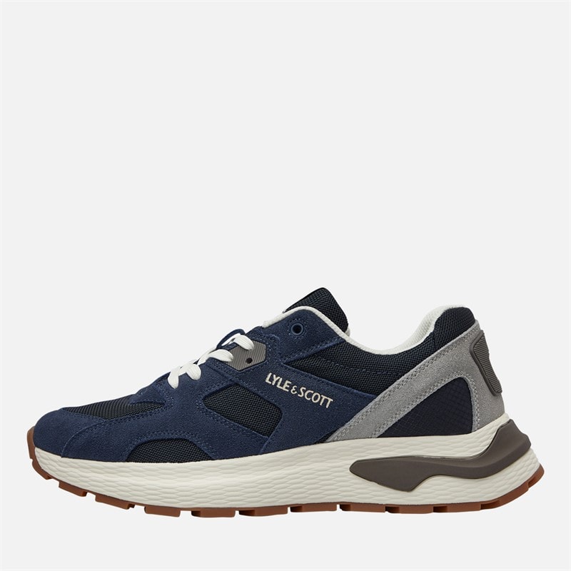 Lyle And Scott Vintage Heren Logan Sneakers Blauw - Afbeelding 1