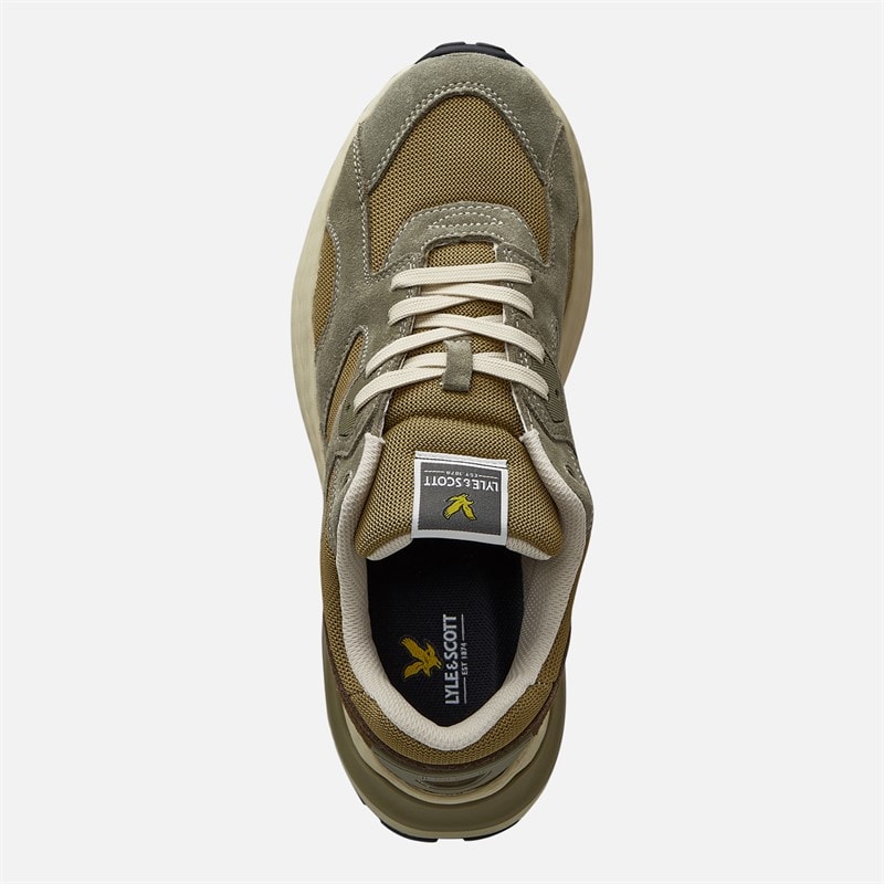 Lyle And Scott Vintage Heren Logan Sneakers Groen - Afbeelding 4