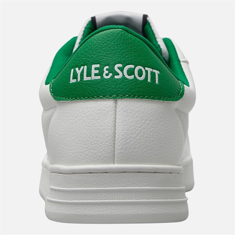 Lyle And Scott Vintage Baskets Elgin Homme perforées White Green - Image 3